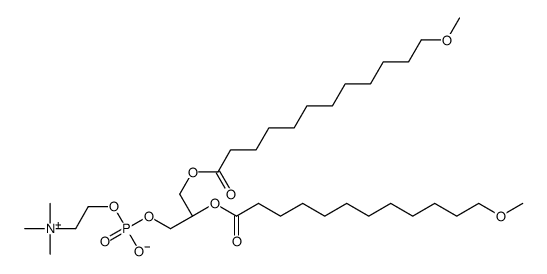 1,2-bis(12-methoxydodecanoyl)-sn-glycero-3-phosphocholine structure