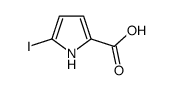5-iodo-1H-pyrrole-2-carboxylic acid结构式
