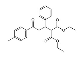(3-oxo-1-phenyl-3-p-tolyl-propyl)-malonic acid diethyl ester Structure
