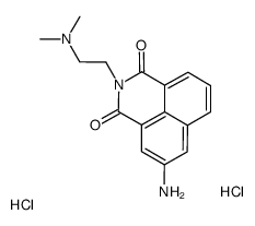 5-amino-2-[2-(dimethylamino)ethyl]benzo[de]isoquinoline-1,3-dione,dihydrochloride结构式