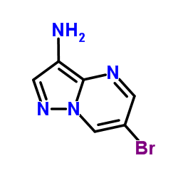 6-Bromopyrazolo[1,5-a]pyrimidin-3-amine结构式