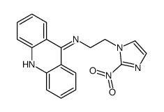 N-[2-(2-nitroimidazol-1-yl)ethyl]acridin-9-amine Structure