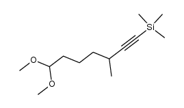 7,7-dimethoxy-3-methyl-1-trimethylsilyl-1-heptyne Structure