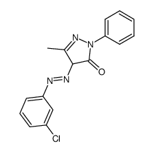 5-methyl-2-phenyl-2H-pyrazole-3,4-dione 4-[(3-chloro-phenyl)-hydrazone] Structure