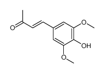 4-(4-hydroxy-3,5-dimethoxyphenyl)but-3-en-2-one结构式