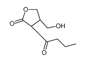 (4S)-3-butanoyl-4-(hydroxymethyl)oxolan-2-one Structure
