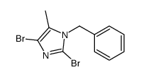 1-benzyl-2,4-dibromo-5-methylimidazole Structure
