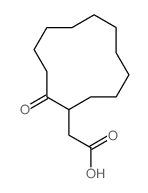 Cyclododecaneaceticacid, 2-oxo-结构式