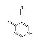 5-Pyrimidinecarbonitrile, 4-(methylamino)- (8CI,9CI) structure