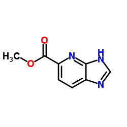 3H-咪唑并[4,5-b]吡啶-5-羧酸甲酯结构式