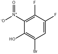 6-Bromo-3,4-difluoro-2-nitrophenol structure