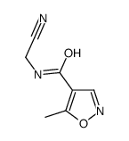 4-Isoxazolecarboxamide,N-(cyanomethyl)-5-methyl-(9CI) Structure