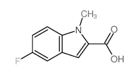 5-氟-1-甲基-1H-吲哚-2-羧酸结构式