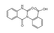 3-(2-Carboxyphenyl)-1,2,3,4-tetrahydroquinazoline-2,4-dione结构式