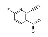 6-FLUORO-3-NITRO-PYRIDINE-2-CARBONITRILE结构式