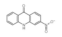 9(10H)-Acridinone, 3-nitro-结构式