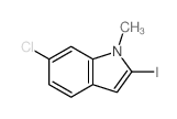 6-CHLORO-2-IODO-1-METHYL-1H-INDOLE structure