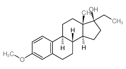 19-Norpregna-1,3,5(10)-trien-17-ol,3-methoxy-, (17a)-(9CI) Structure