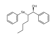 (1S,2S)-1-phenyl-2-(phenylselanyl)hexan-1-ol结构式
