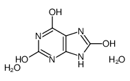 7,9-dihydro-3H-purine-2,6,8-trione,dihydrate Structure