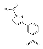 4-(3-硝基苯基)噻唑-2-甲酸结构式