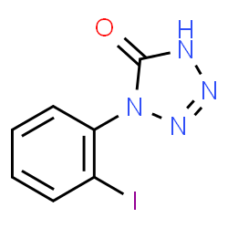 5H-Tetrazol-5-one, 1,2-dihydro-1-(2-iodophenyl)-结构式