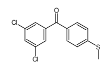 3,5-DICHLORO-4'-(THIOMETHYL)BENZOPHENONE Structure