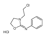 3-(2-chloroethyl)-N-phenyl-1,3-oxazolidin-2-imine,hydrochloride Structure