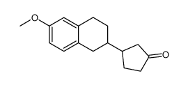 3-(1.2.3.4-Tetrahydro-6-methoxy-2-naphthyl)-cyclopentanon Structure