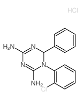 1-(2-chlorophenyl)-6-phenyl-6H-1,3,5-triazine-2,4-diamine结构式