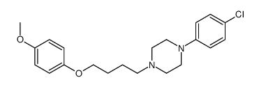 1-(4-chlorophenyl)-4-[4-(4-methoxyphenoxy)butyl]piperazine结构式