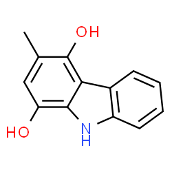 9H-Carbazole-1,4-diol, 3-methyl- (9CI) structure