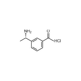 (S)-1-(3-(1-氨基乙基)苯基)乙-1-酮盐酸盐结构式