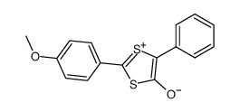 2-(4-Methoxyphenyl)-5-phenyl-1,3-dithiolylium-4-olat Structure