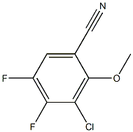 3-Chloro-4,5-difluoro-2-methoxy-benzonitrile结构式