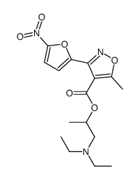 1-(diethylamino)propan-2-yl 5-methyl-3-(5-nitrofuran-2-yl)-1,2-oxazole-4-carboxylate Structure
