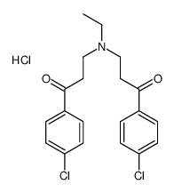 1-(4-chlorophenyl)-3-[[3-(4-chlorophenyl)-3-oxopropyl]-ethylamino]propan-1-one,hydrochloride Structure