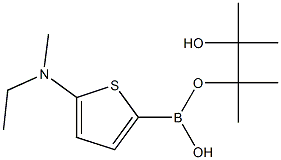 5-(Methylethylamino)thiophene-2-boronic acid pinacol ester结构式