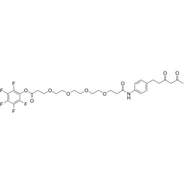 Diketone-PEG4-PFP ester结构式