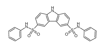 3,6-Di-(N-phenyl-sulfonamido)-carbazol结构式