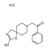 8-phenacyl-1-oxa-3,8-diazaspiro[4.5]decan-2-one,hydrochloride Structure