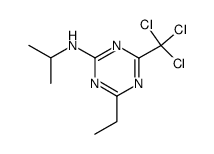 (4-ethyl-6-trichloromethyl-[1,3,5]triazin-2-yl)-isopropyl-amine结构式