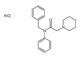 N-benzyl-N-phenyl-2-piperidin-1-ylacetamide,hydrochloride Structure