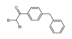 Phenyl-(4-dibromacetyl-phenyl)-methan结构式
