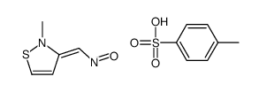 4-methylbenzenesulfonate,[(Z)-(2-methyl-1,2-thiazol-3-ylidene)methyl]-oxoazanium结构式