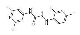N1-(2,6-DICHLORO-4-PYRIDYL)-2-(2,4-DIFLUOROPHENYL)HYDRAZINE-1-CARBOXAMIDE Structure