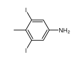 3.5-Dijodo-4-methylanilin Structure