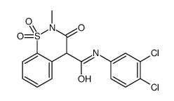 N-(3,4-Dichlorophenyl)-2-methyl-3-oxo-3,4-dihydro-2H-1,2-benzothi azine-4-carboxamide 1,1-dioxide Structure