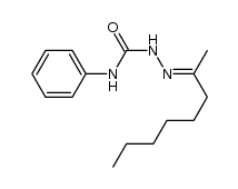 2-(octan-2-ylidene)-N-phenylhydrazinecarboxamide结构式