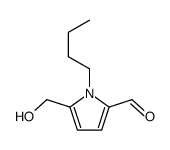 1-butyl-5-(hydroxymethyl)pyrrole-2-carbaldehyde结构式